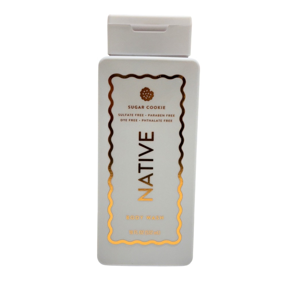 Native Sugar Cookie Body Wash 18 fl oz Sulfate Paraben Dye Free Limited Edition